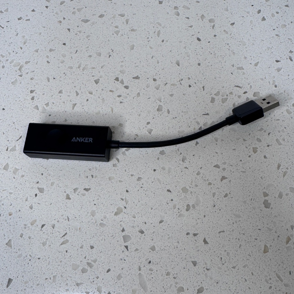 Anker USB 3.0 to Ethernet Adapter RJ45 Gigabit Wired Network LAN Dongle Black